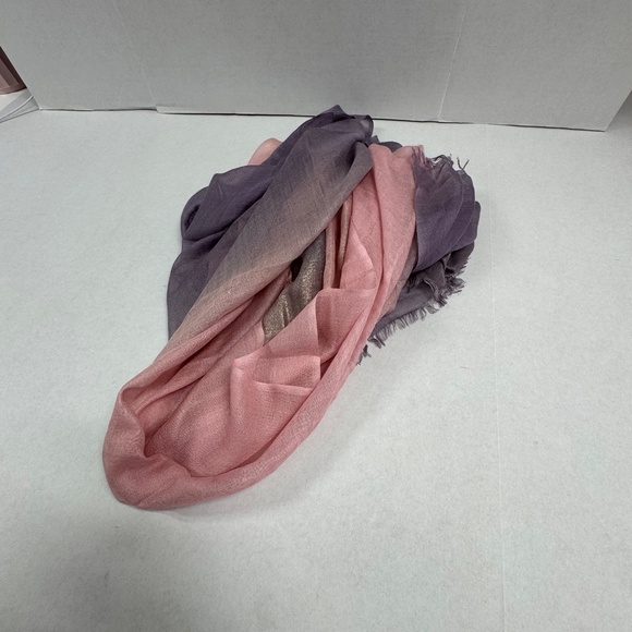 Jim Thompson Purple/Pink Scarf Shawl 82" x 35" - NEW in Bag. - Picture 10 of 14